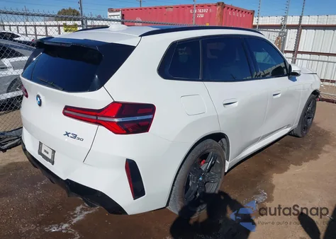 2025 BMW X3 30 xDrive from USA, damaged, VIN 5UX53GP09S9061243